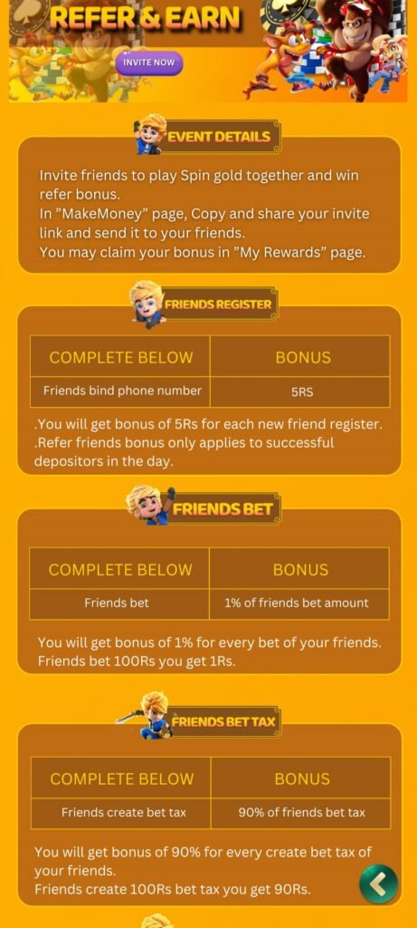 How to refer and earn in Hot Ace Casino APK?